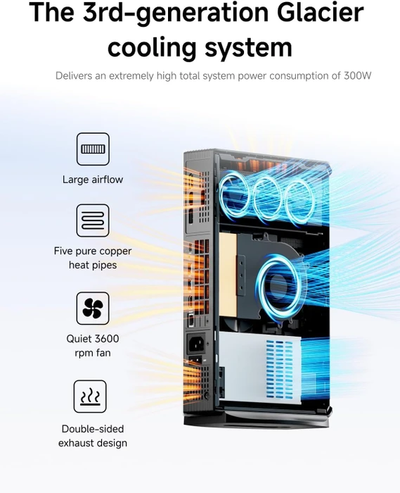 Minisforum AtomMan G1 Pro, Ryzen 9 8945HX, 32GB RAM, 1TB SSD, GeForce RTX 5060