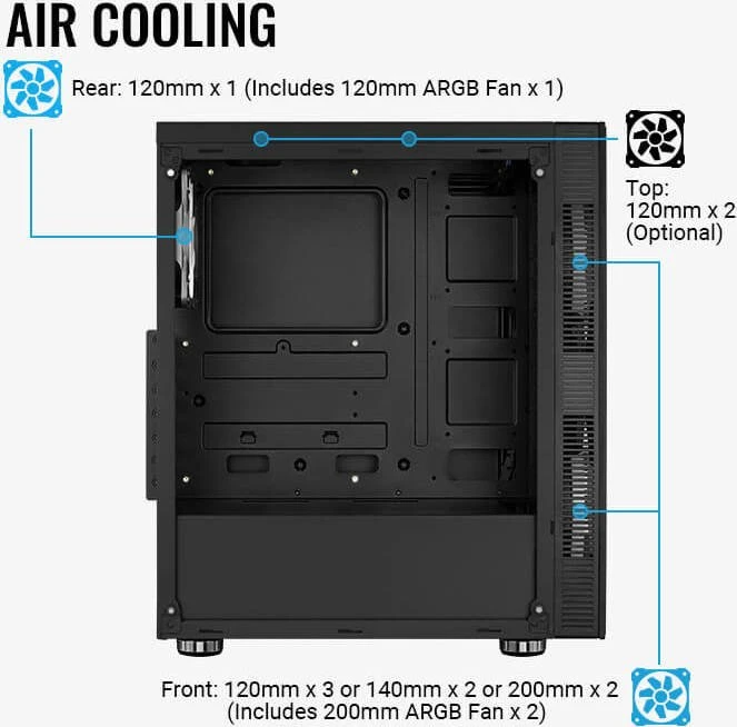 AeroCool Python, Glasfenster