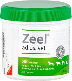 Heel Zeel ad us. vet. Tabletten für Hunde & Katzen, 500 Stück