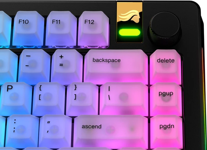 Glorious Polychroma V2 RGB Keycaps, weiß, 131 Tasten, ANSI-US