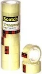 3M Scotch 550 transparent, Klebeband, 19mm/10m, 8 Stück