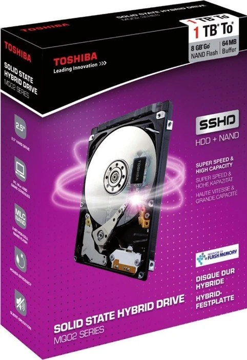 Toshiba MQ02 Series Solid State Hybrid Drive SSHD 500GB, 2.5" / SATA 6Gb/s