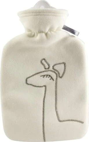 Hugo Frosch Klassik Doublefleecebezug Wärmflasche giraffe