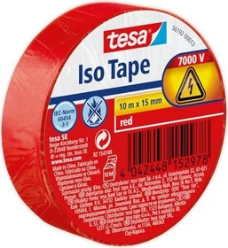 tesa Iso Tape rot, Isolierband, 15mm/10m, 1 Stück