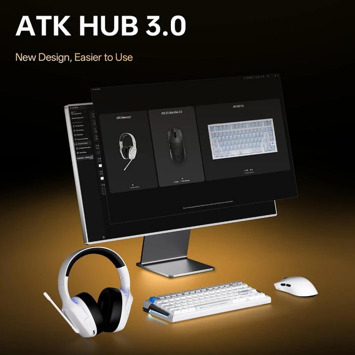 ATK Blazing Sky X1 V2 Air+ 8K Wireless, orange, USB