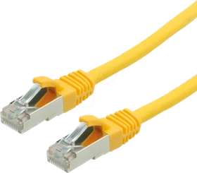 Value LSOH Patchkabel, Cat6, S/FTP, RJ-45/RJ-45, 10m, gelb