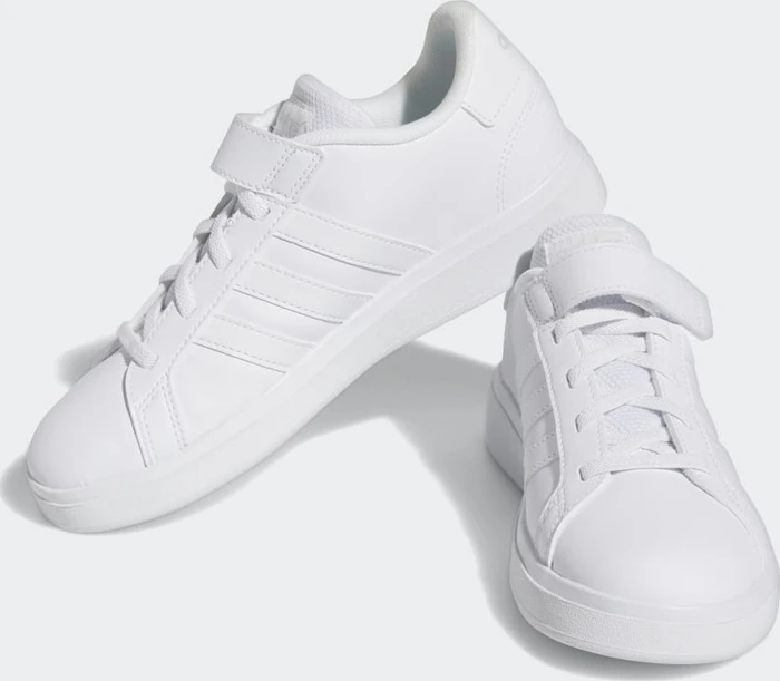 adidas Grand Court Court Elastic Lace and Top Strap cloud white/grey one (Junior)