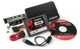 Kingston SSDNow V+ Drive - Bundle - 512GB, 2.5" / SATA 3Gb/s