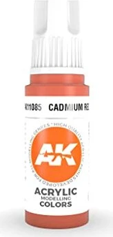 AK-Interactive 3rd Gen Acrylic Colors Acrylic Modelling Colors cadmium red, 17ml