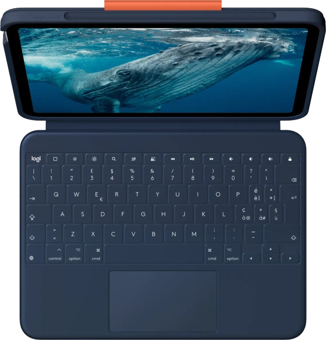 Logitech Rugged Combo 4c Touch für iPad 10/iPad 11 A16, Classic Blue, IT