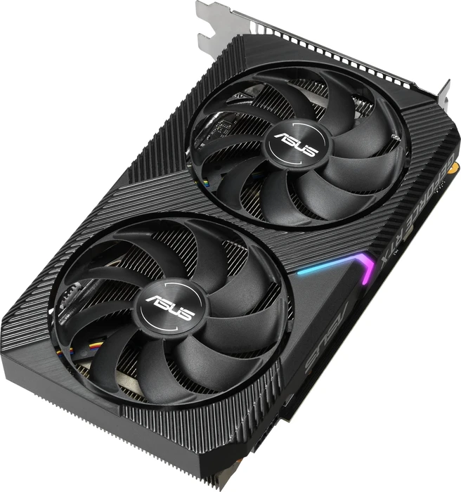 ASUS Dual GeForce RTX 2060 Mini, DUAL-RTX2060-6G-MINI, 6GB GDDR6, DVI, HDMI, DP