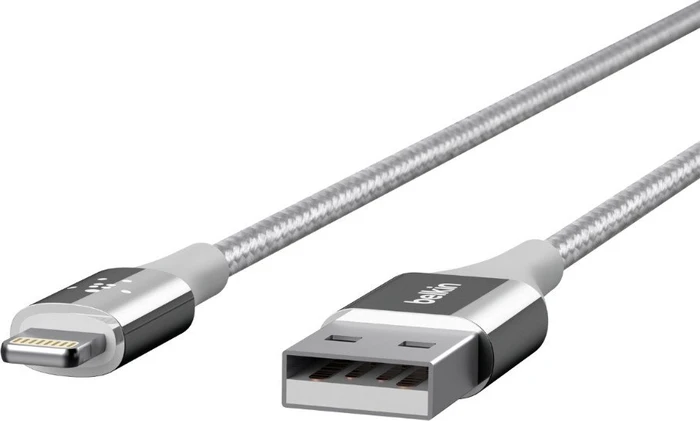 Belkin MIXIT Duratek USB-A/Lightning Adapterkabel 1.2m silber
