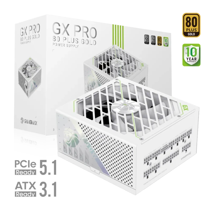 GameMax GX Pro Gold 750G WH weiß 750W, ATX 3.1