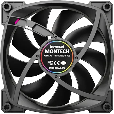 Montech RX120 PWM ARGB schwarz, 120mm