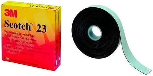 3M Scotch 23 selbstverschweißend schwarz/türkis, Isolierband, 19mm/9.15m, 1 Stück