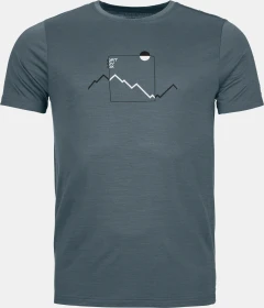 Ortovox 150 Cool Peak Funktionsshirt kurzarm dark arctic grey (Herren)
