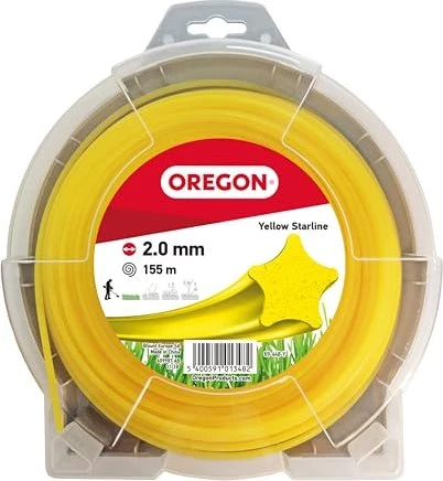 Oregon Starline Trimmerfaden für Rasentrimmer gelb, 2mm/155m
