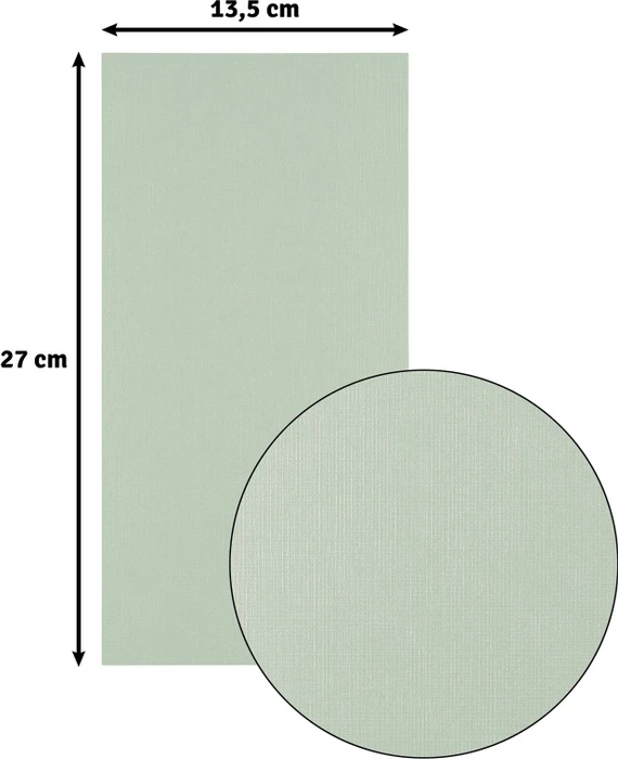 Vaessen Creative Leinenkarton, 270x135mm, Aqua, 100 Blatt