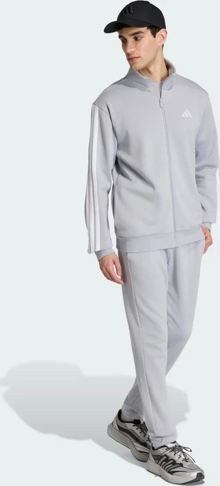 adidas Sportswear Basic 3-Streifen Trainingsanzug halo silver (Herren)