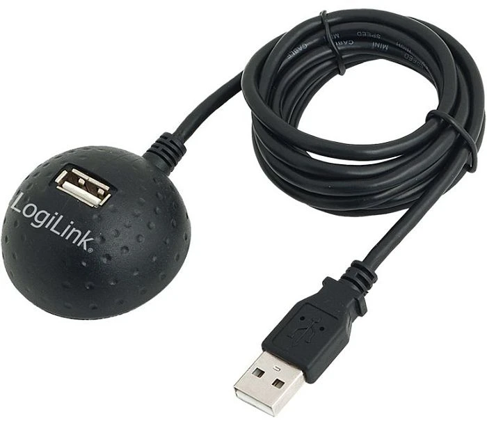 LogiLink USB-A 2.0 Verlängerungskabel mit Docking Station