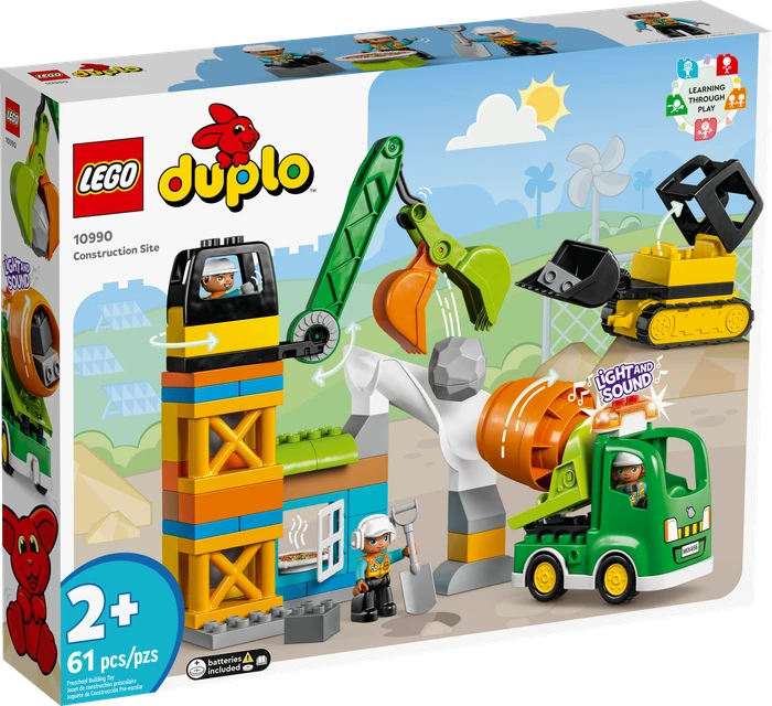 LEGO DUPLO - Baustelle mit Baufahrzeugen