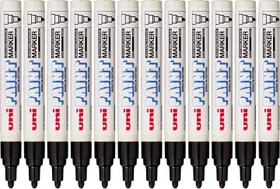 Uni-Ball uni-Paint PX-20 Lackmarker Rundspitze dick schwarz, 12er-Pack