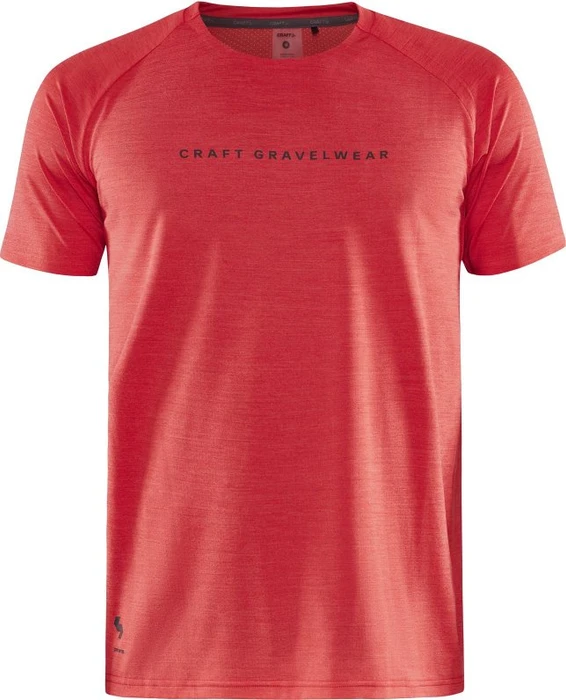 Craft ADV Gravel SS Tee Trikot kurzarm reddish melange