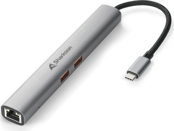 Sharkoon OfficePal Combo Adapter, USB-C 3.1 [Stecker]