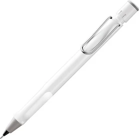 Lamy Safari Druckbleistift F 0.5mm graphit, weiß, Radierer