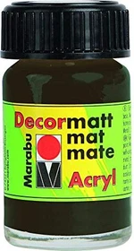 Marabu Decormatt Acrylfarbe, dunkelbraun, 15ml