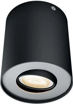 Philips Hue White Ambiance Pillar Spot 1-flammig schwarz