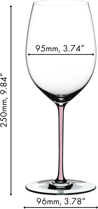 Riedel Fatto A Mano Cabernet/Merlot Rotweinglas rosa