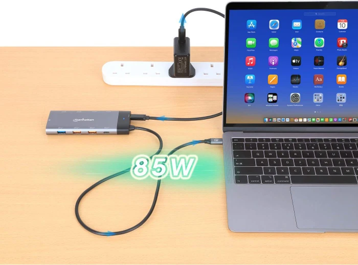 Manhattan 10-in-1 Docking Station, USB-C 3.1 [Stecker]