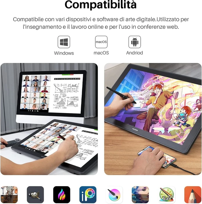Huion Kamvas 24 Plus, Dark Gray