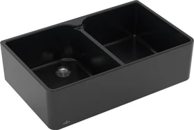Villeroy & Boch Spülstein Doppelspüle pure black