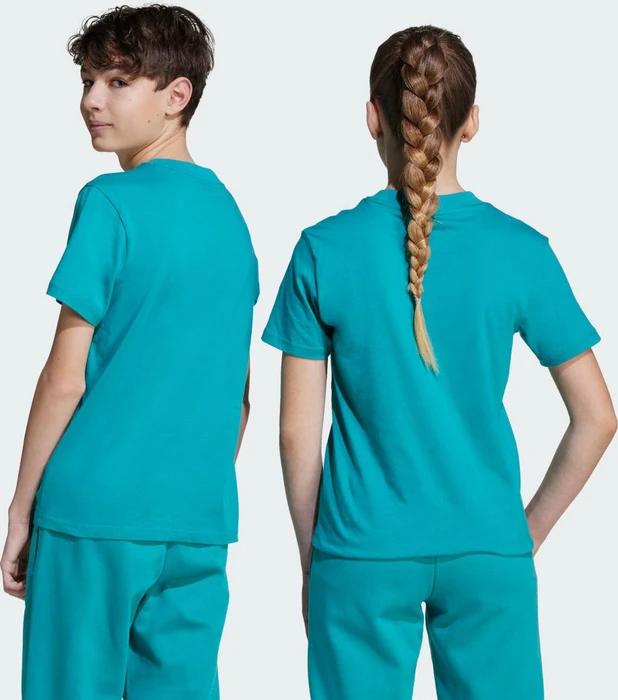 adidas Essentials T-Shirt kurzarm pure teal/white (Junior)
