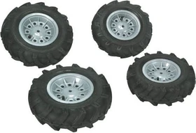 rolly toys rollyLuftbereifung, silberne Felge, 2x 325x110, 2x 310x95