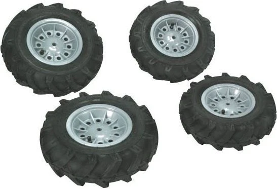 rolly toys rollyLuftbereifung, silberne Felge, 2x 325x110, 2x 310x95