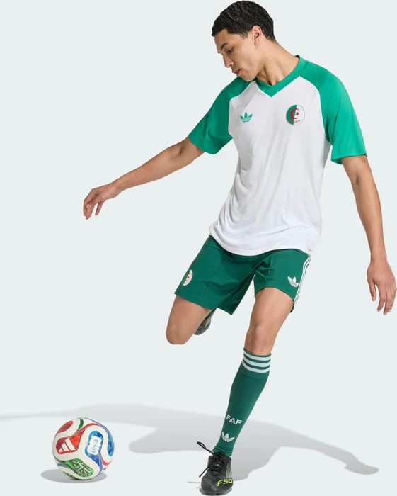 adidas FIFA WM 2026 Algerien Aufwärmtrikot kurzarm weiß (Herren)