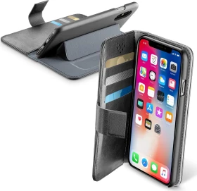 Cellularline Book Agenda für Apple iPhone XS/X schwarz
