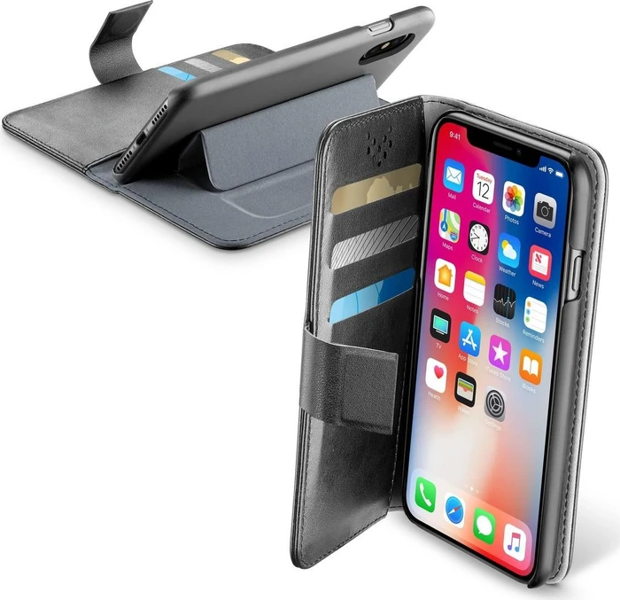 Cellularline Book Agenda für Apple iPhone XS/X schwarz