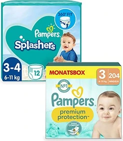 Pampers Premium Protection Gr.3 Einwegwindel, 6-10kg, 204 Stück