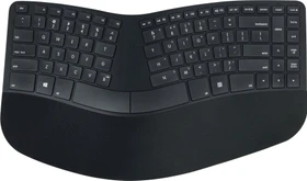 Matias Sculpted Ergonomic Rechargeable Keyboard for PC, schwarz, USB, DE (FK413PCD-DE)