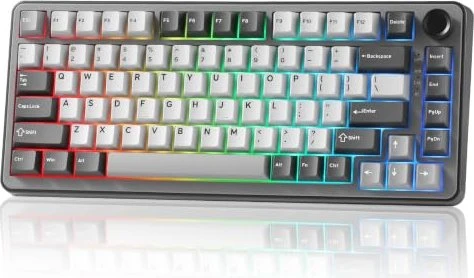 Yunzii B75 Pro, Dark Grey, grau, Milk Switch, USB/Bluetooth, US