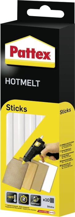 Pattex Hot Sticks hochfest Heißklebepatronen transparent, 10 Stück