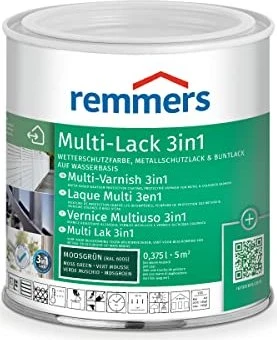 Remmers Multi-Lack 3in1 Metallschutzmittel moosgrün (RAL6005), 375ml