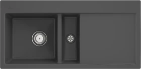 Villeroy & Boch Subway 60 flat flächenbündig Becken links graphite
