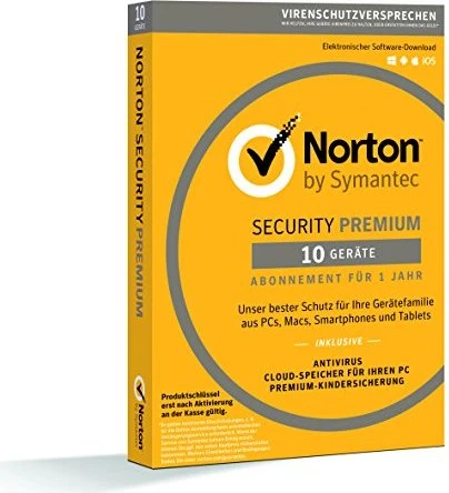 NortonLifeLock Norton Security Premium 3.0, 10 User (deutsch) (Multi-Device)