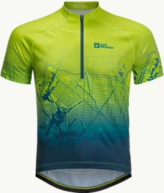 Jack Wolfskin Morobbia Hz Print Trikot kurzarm fresh green (Herren)
