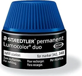 Staedtler Lumocolor Duo 488 48 Permanentmarker Nachfüllstation 20ml, blau
